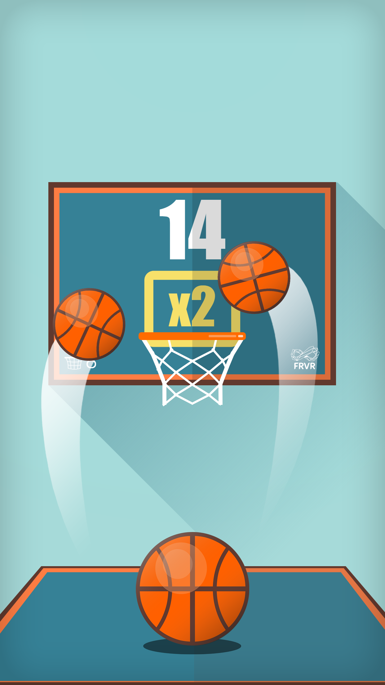 اسکرین شات 1 بازی Basketball FRVR - Dunk Shoot