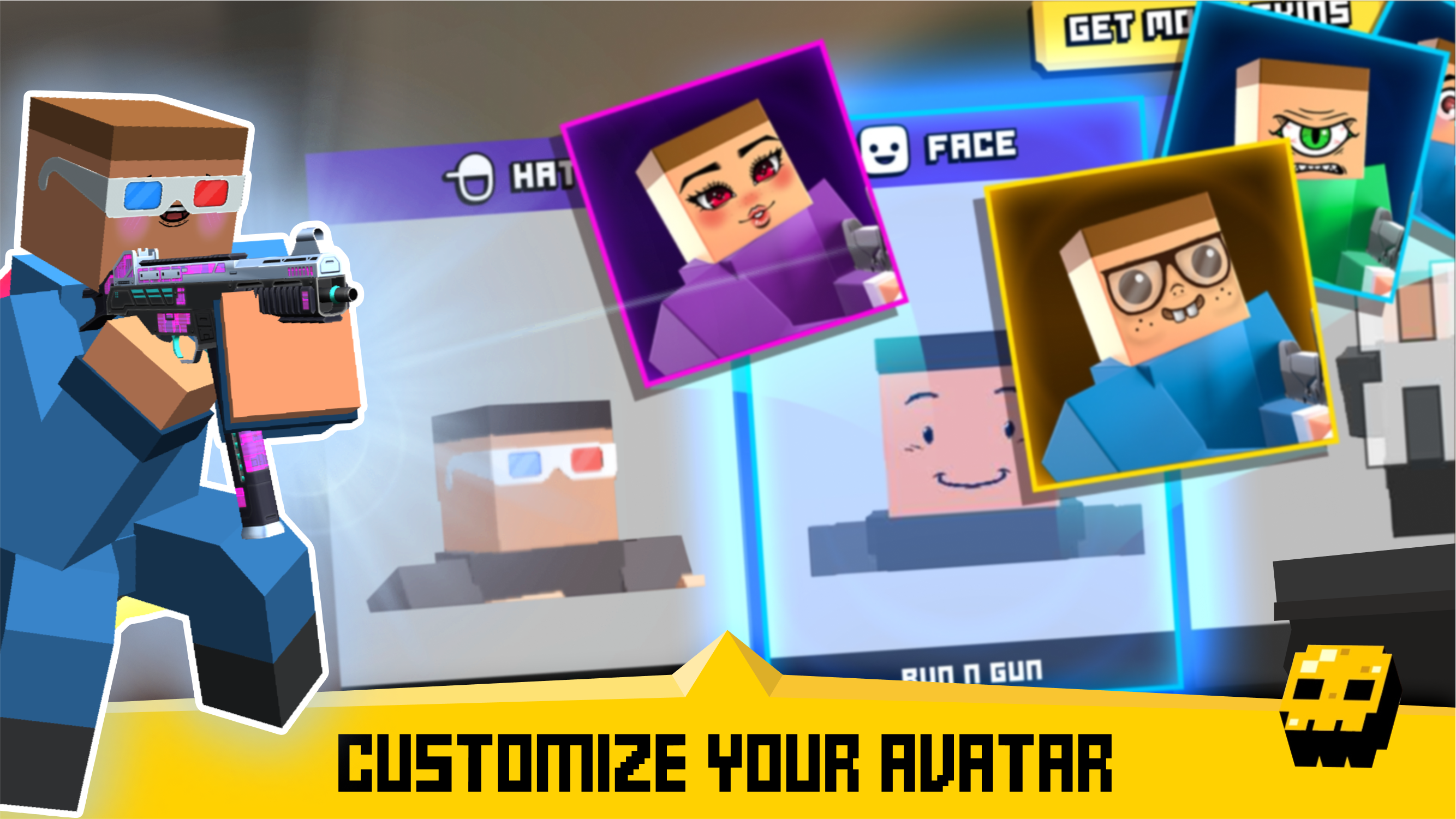 اسکرین شات 2 بازی Krunker FRVR - Multiplayer FPS