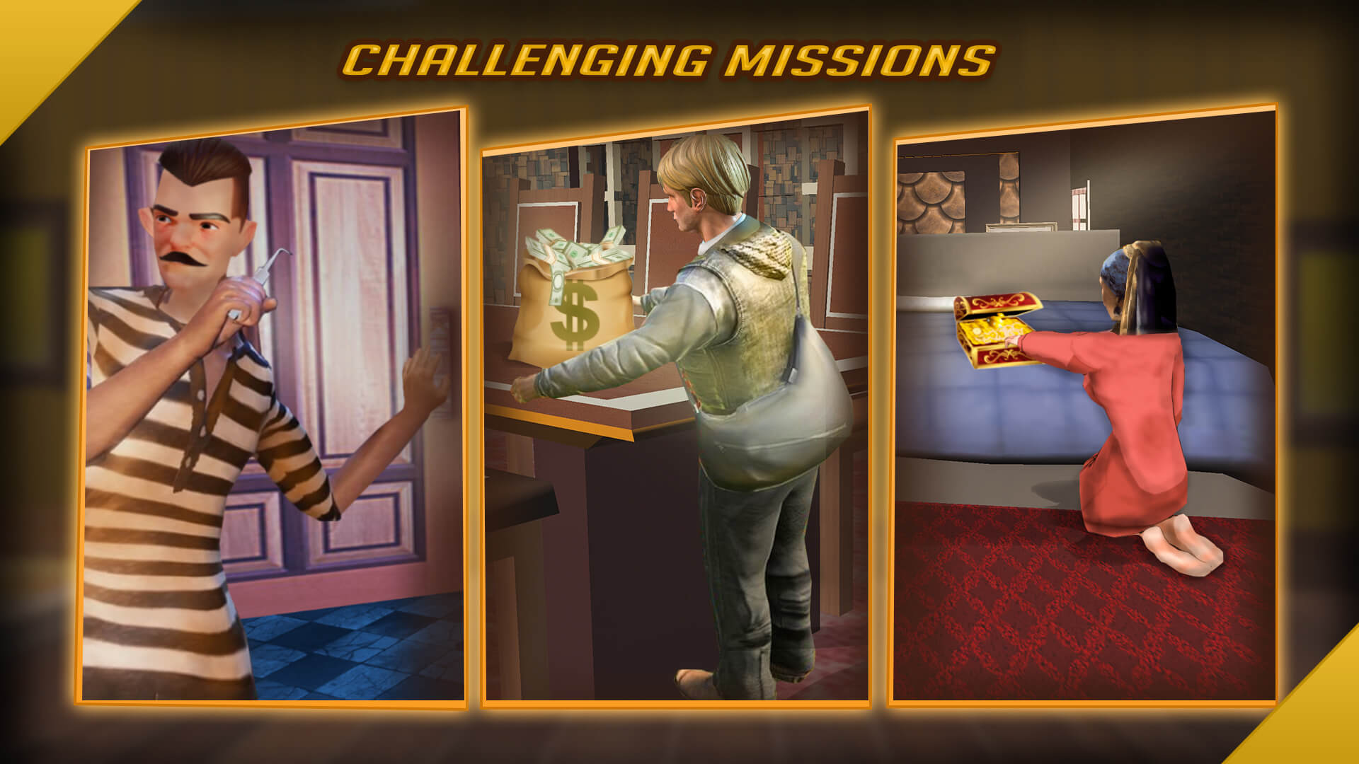 اسکرین شات 2 بازی Robbery Bob: Stealth Master