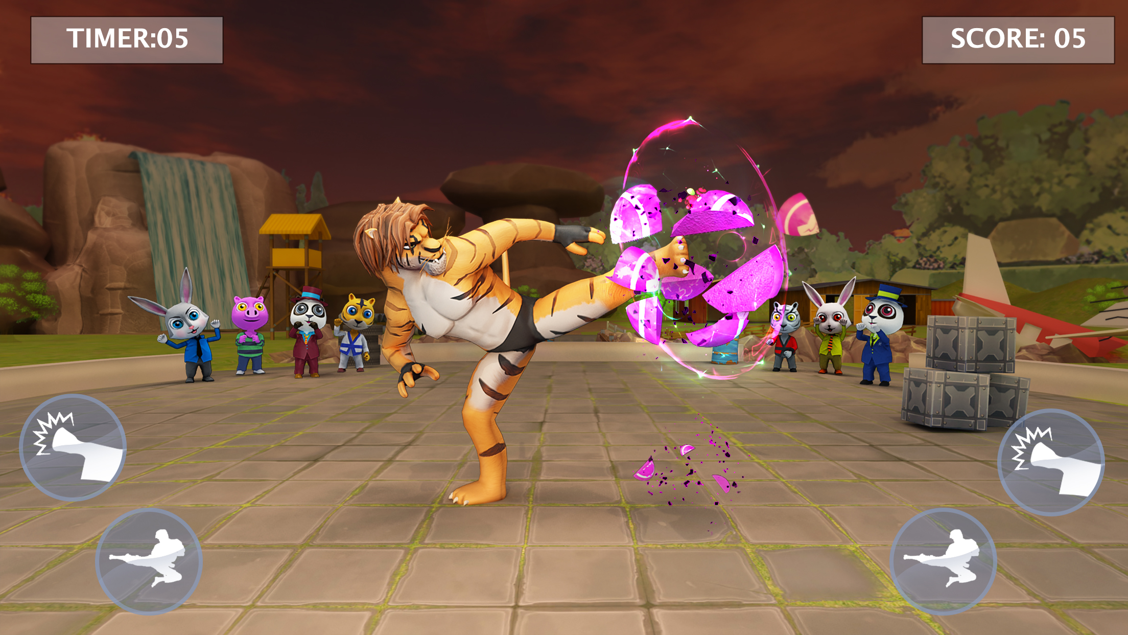 اسکرین شات 5 بازی Kung Fu Animal: Fighting Games