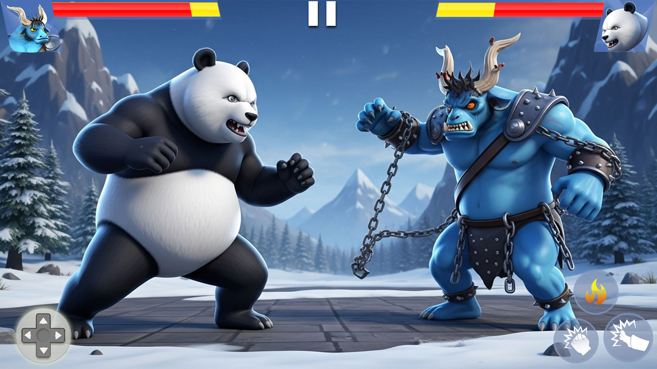 اسکرین شات 4 بازی Kung Fu Animal: Fighting Games