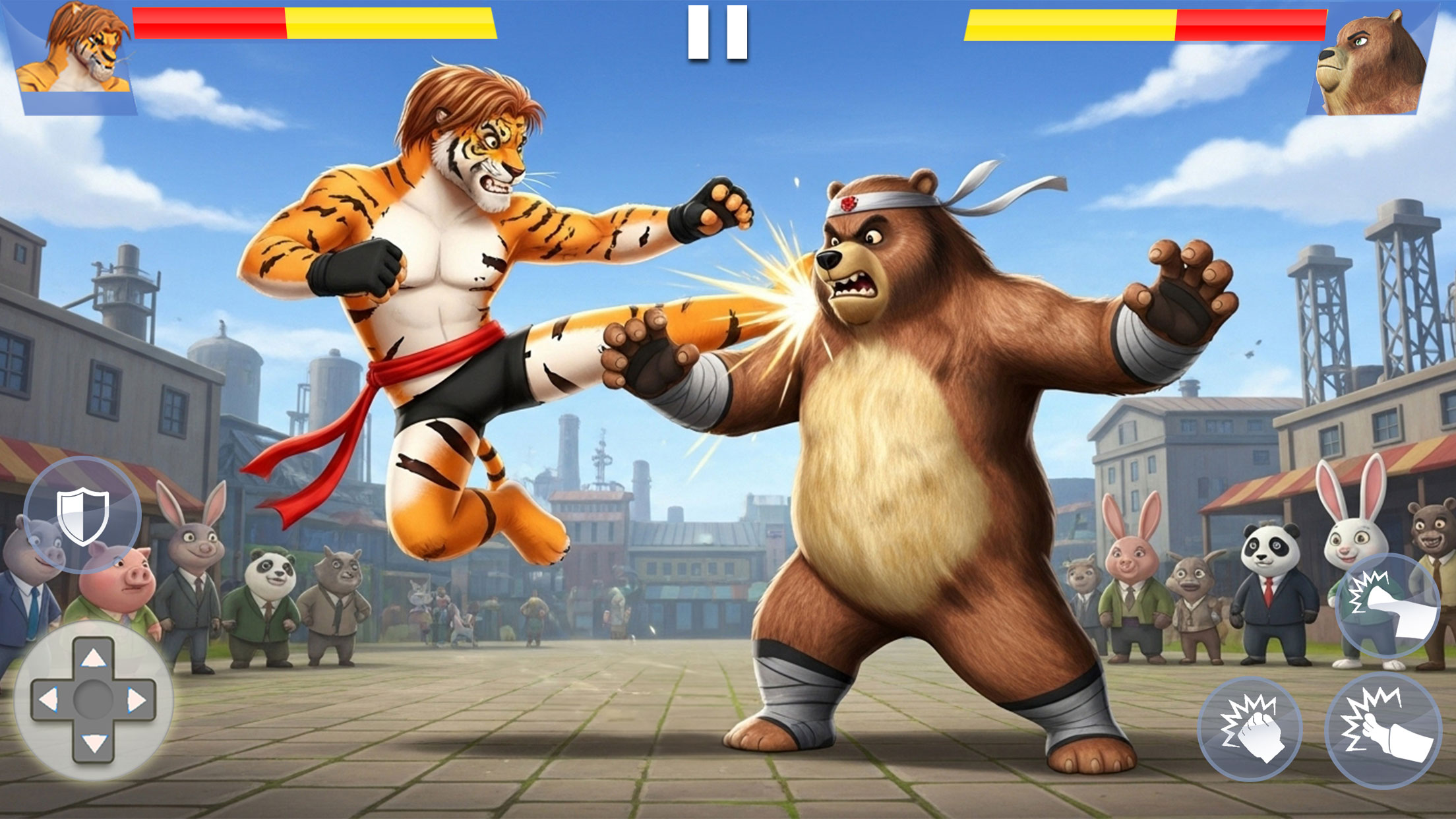 اسکرین شات 3 بازی Kung Fu Animal: Fighting Games
