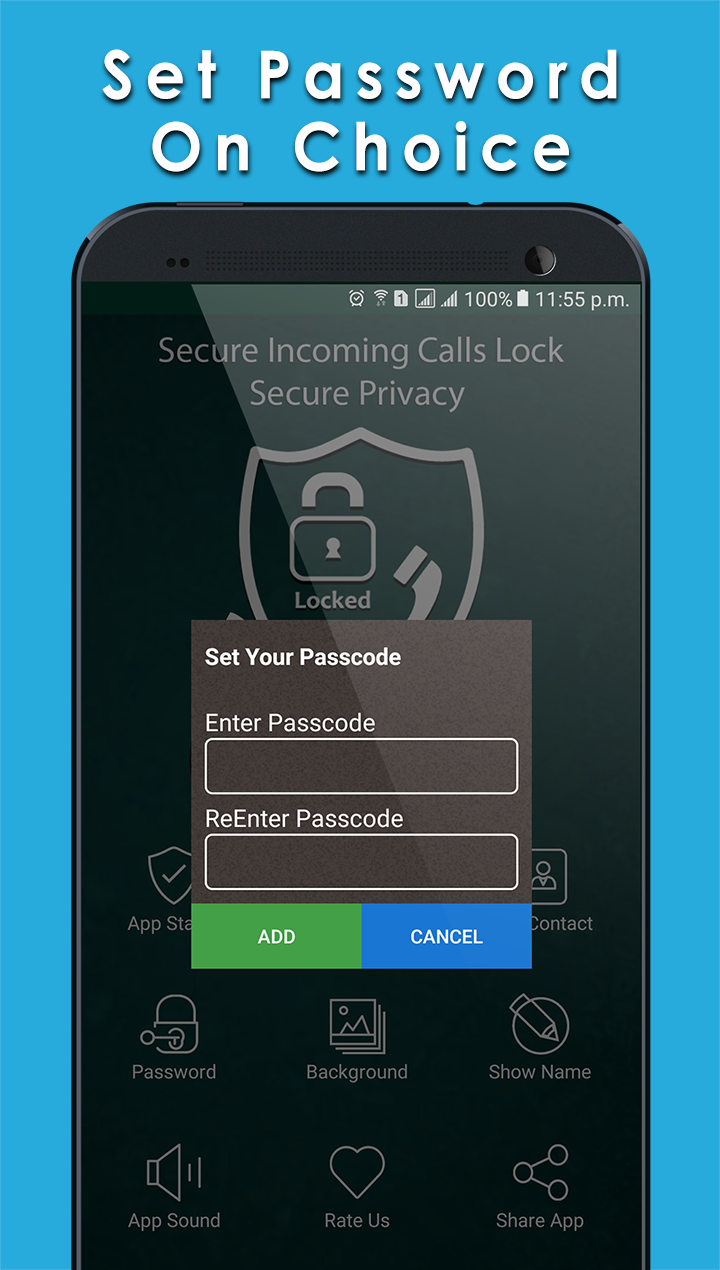 اسکرین شات 7 برنامه Secure Incoming Calls Lock