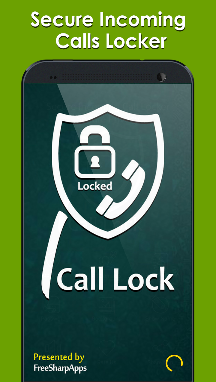 اسکرین شات 1 برنامه Secure Incoming Calls Lock