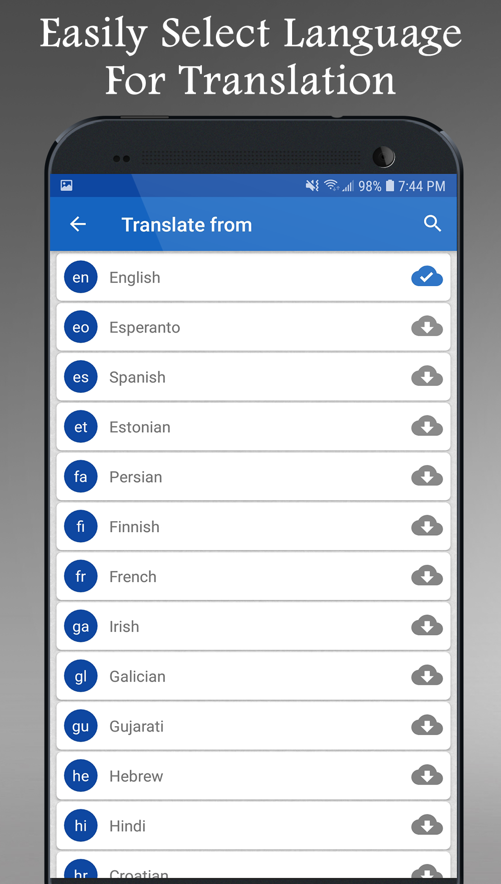 اسکرین شات 3 برنامه Speak and Translate offline