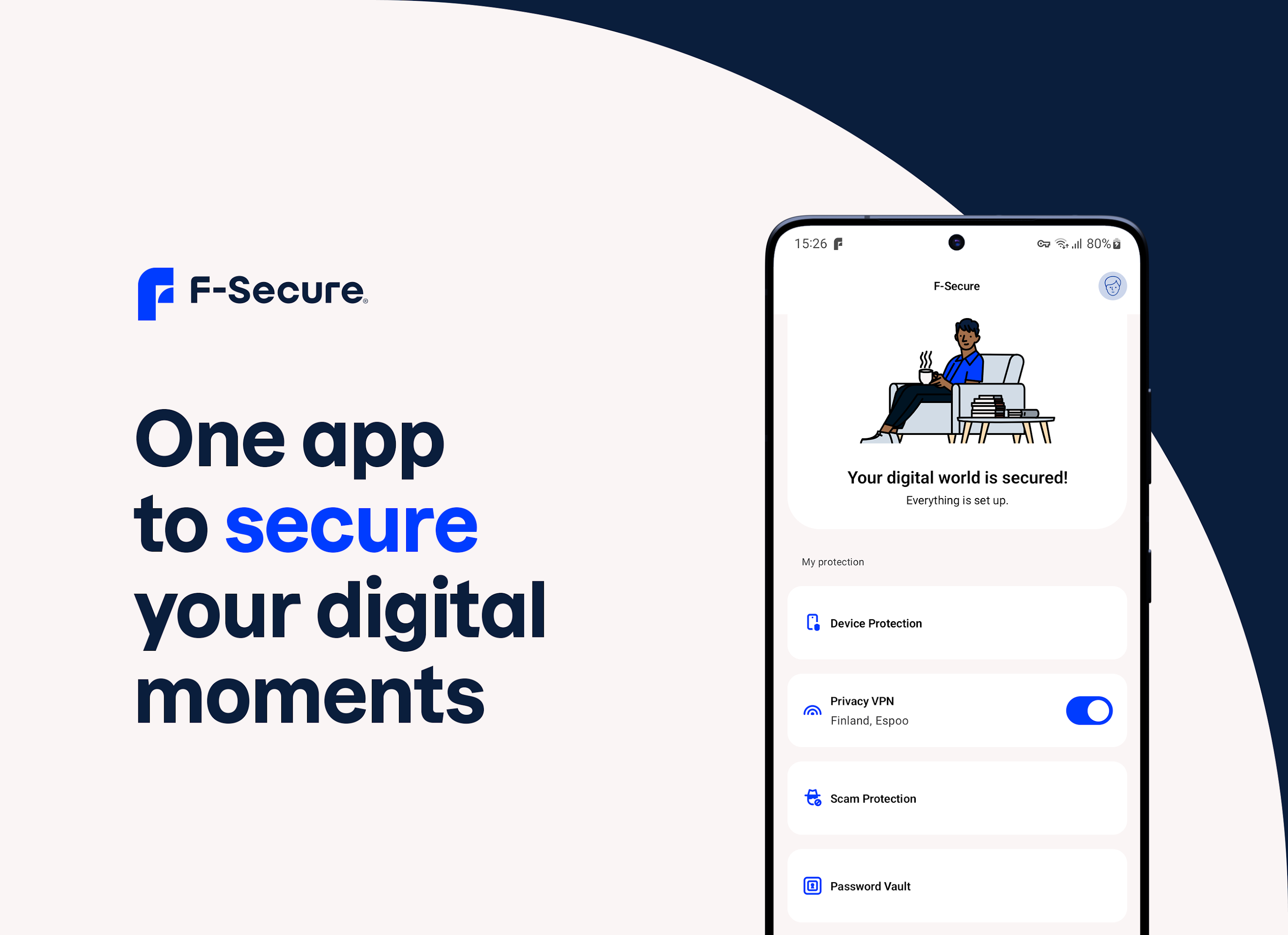 اسکرین شات 1 برنامه F-Secure: Total Security & VPN