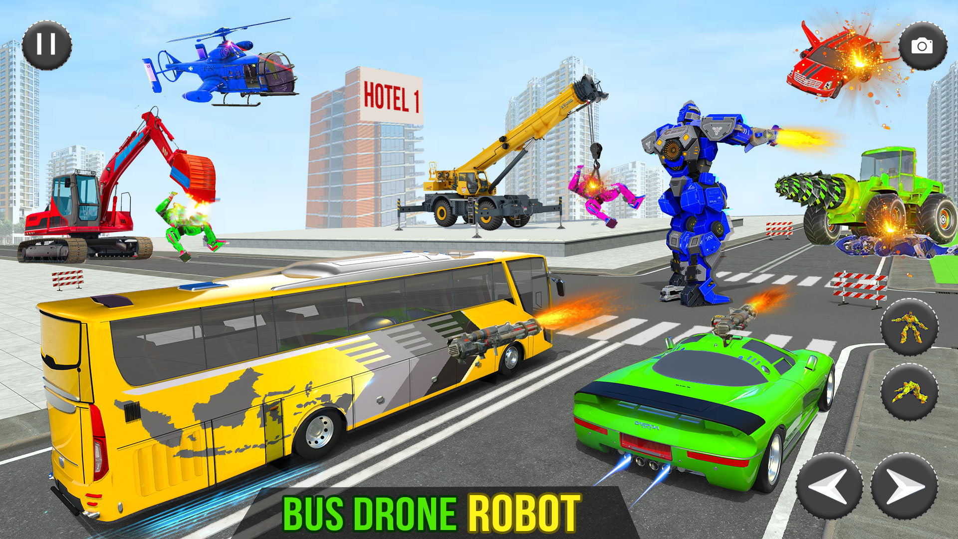 اسکرین شات 6 بازی Robots War– Car Transform Game