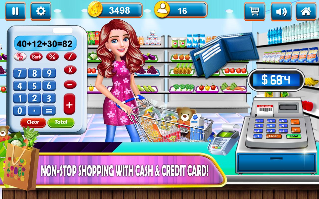 اسکرین شات 1 بازی Supermarket Cash Register Sim