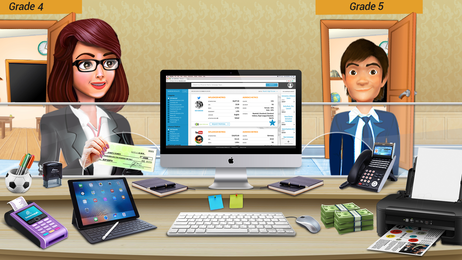 اسکرین شات 3 بازی School Cashier Games For Girls
