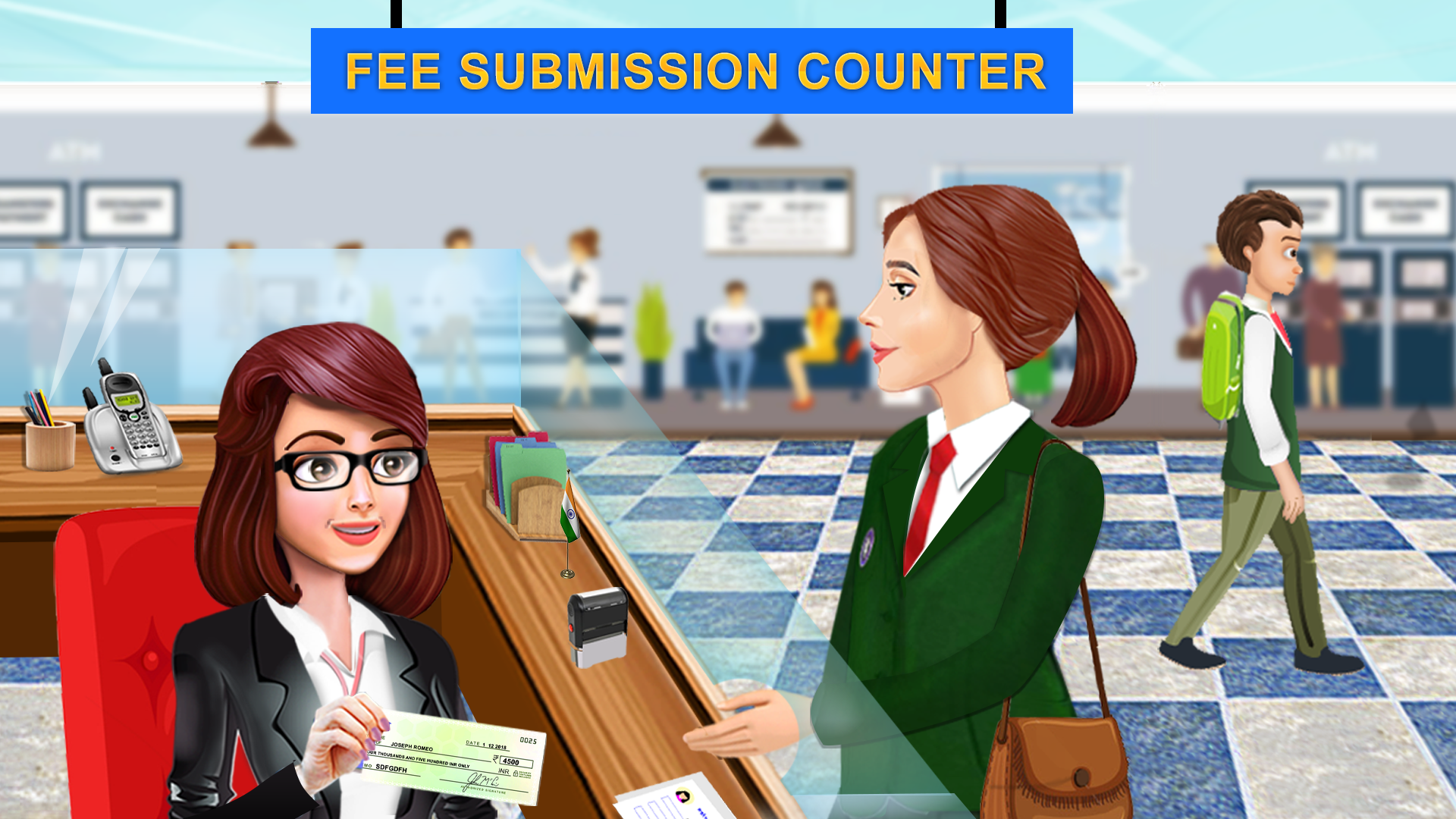 اسکرین شات 7 بازی School Cashier Games For Girls