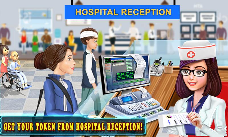 اسکرین شات 2 بازی Hospital Cash Register Cashier