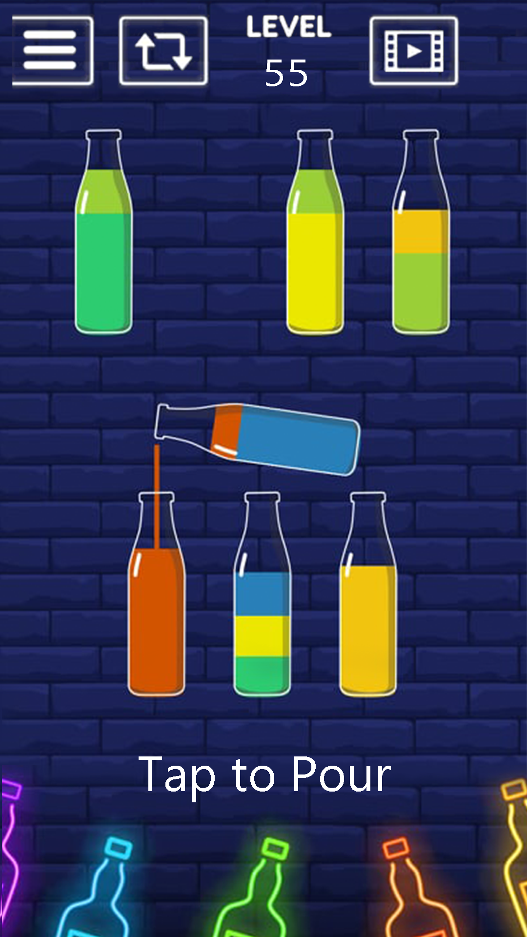 اسکرین شات 7 بازی Water sort: Puzzle Games 2025