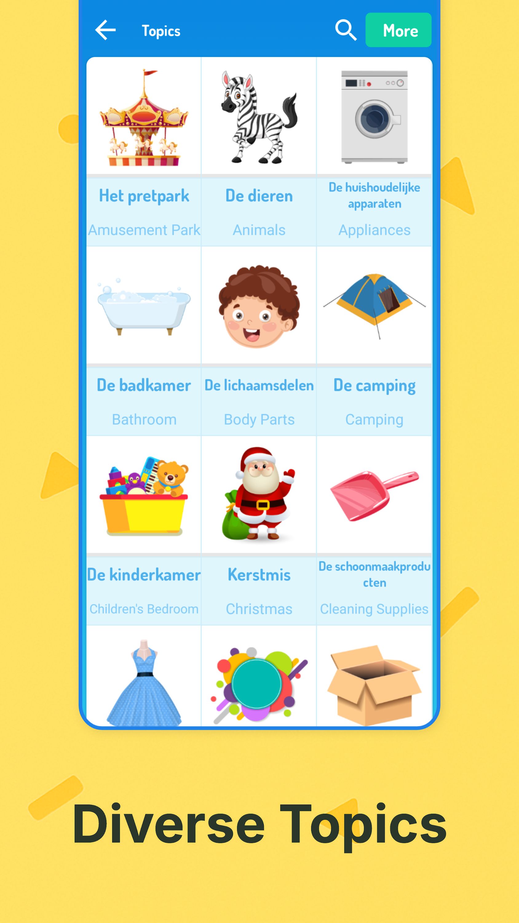 اسکرین شات 2 برنامه Dutch For Kids And Beginners