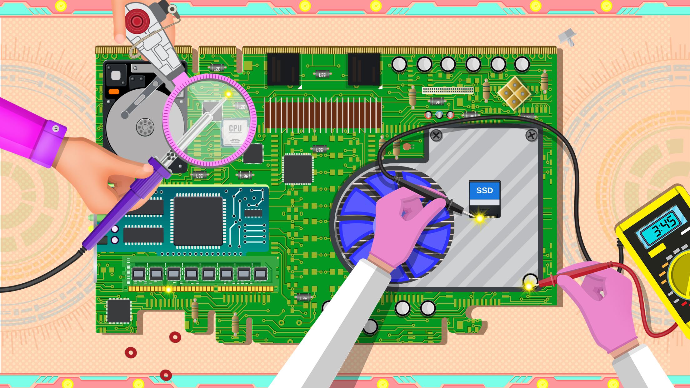 اسکرین شات 2 بازی Laptop Factory: Computer Maker