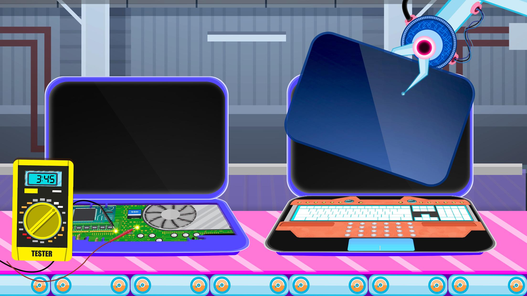 اسکرین شات 3 بازی Laptop Factory: Computer Maker