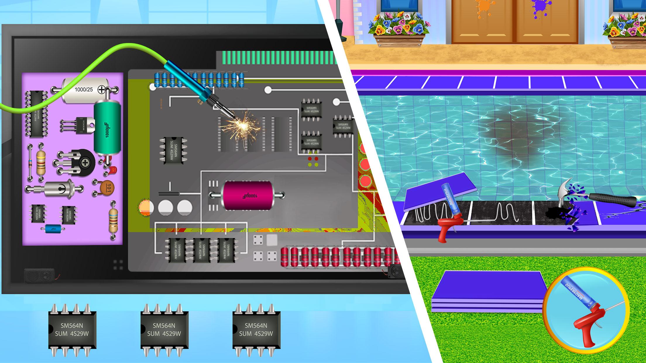 اسکرین شات 6 بازی My Family Mansion Cleaning