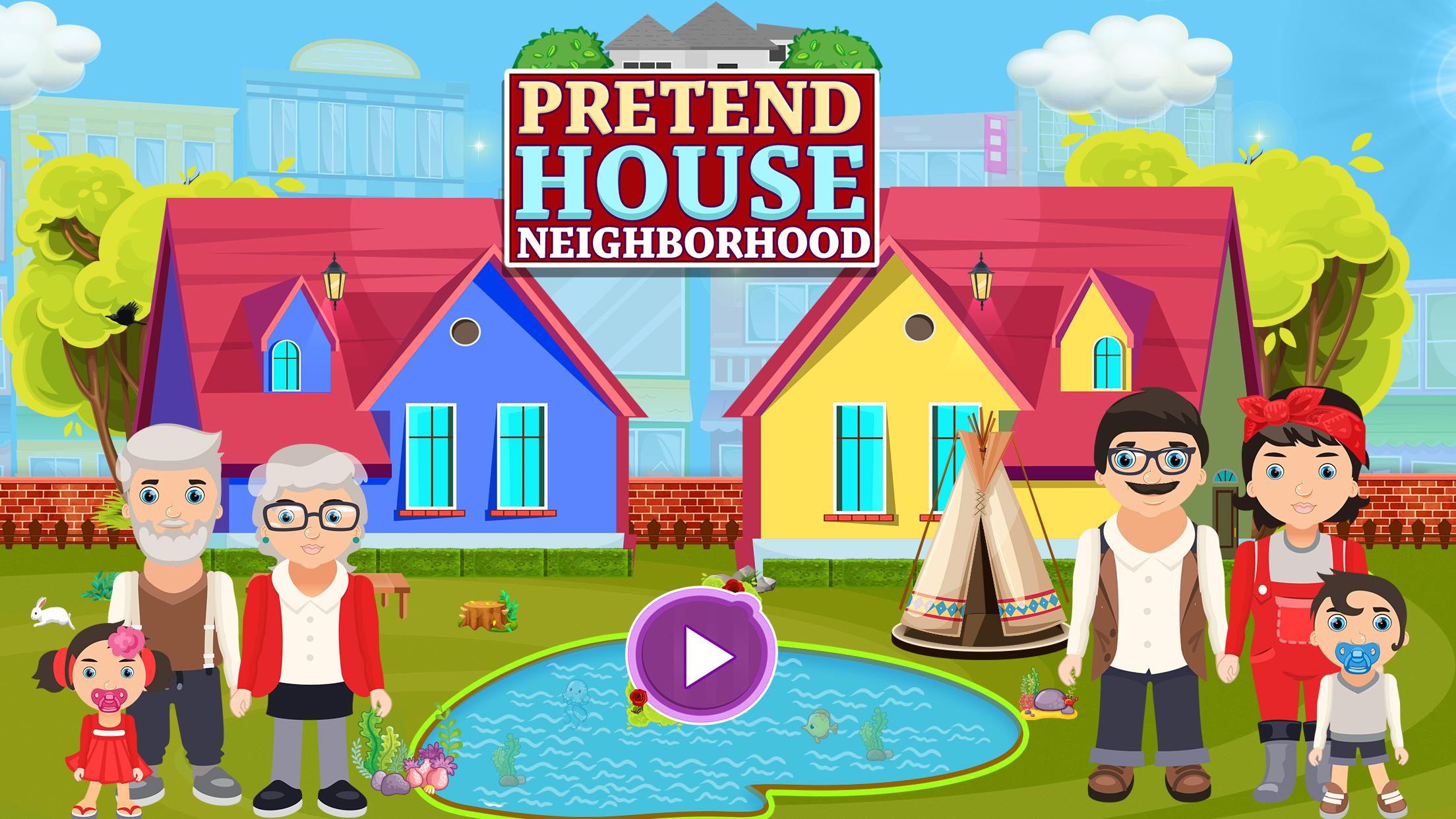 اسکرین شات 1 بازی Pretend House Neighborhood