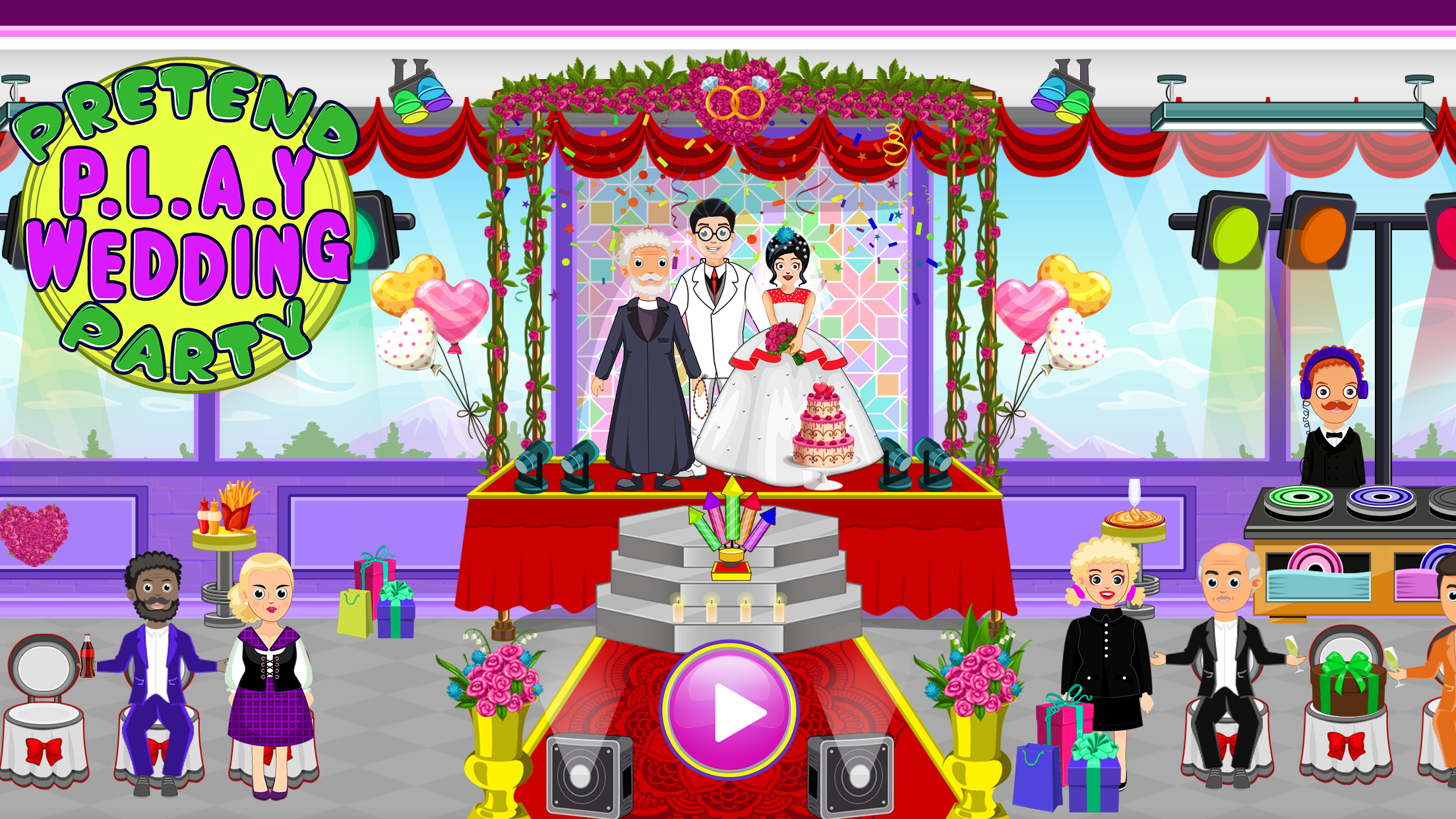 اسکرین شات 1 بازی Pretend Town Wedding Party