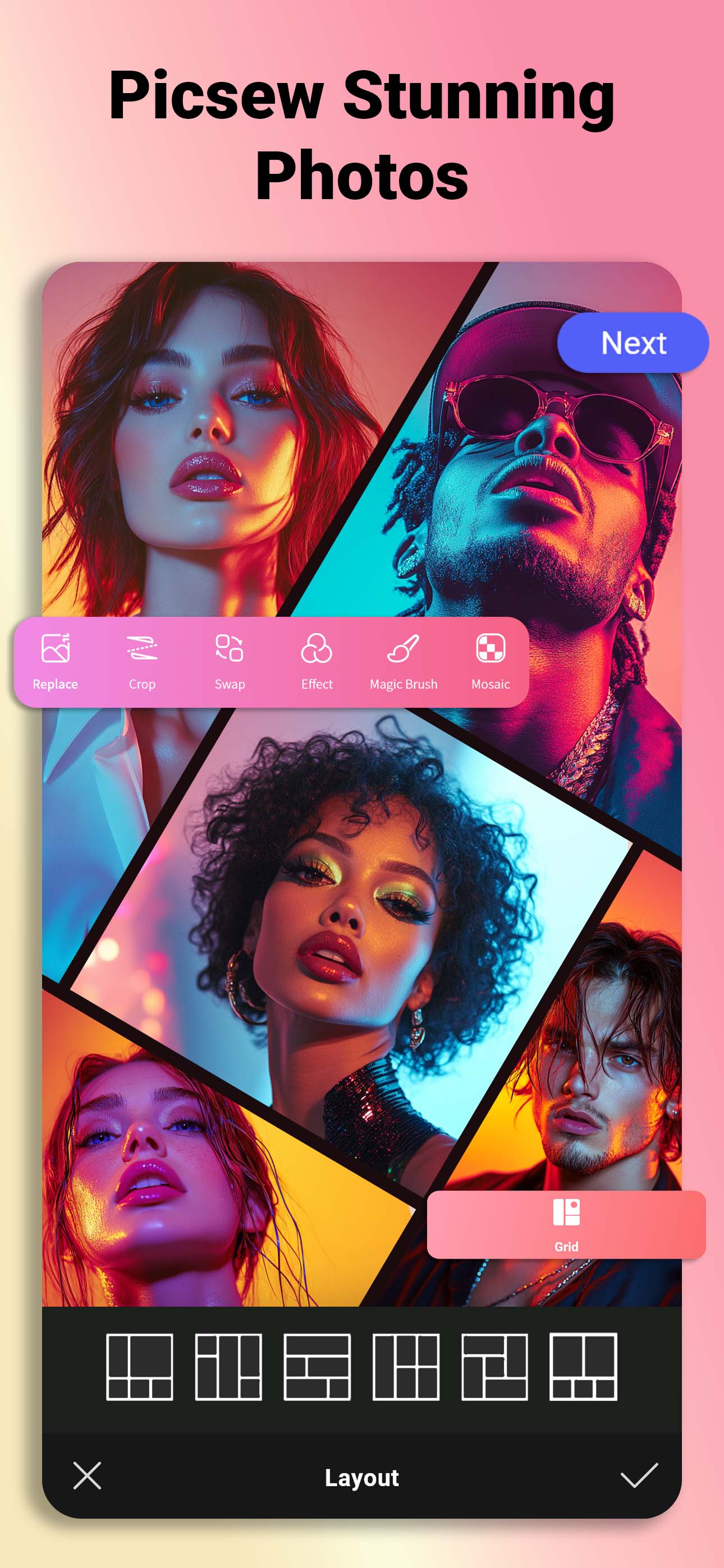 اسکرین شات 3 برنامه Collage Maker AI Photo Editor
