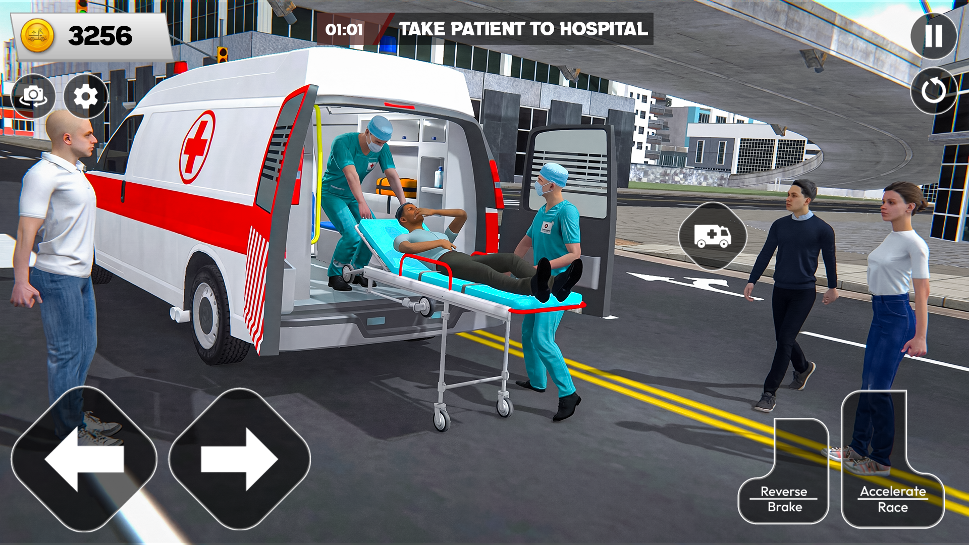 اسکرین شات 1 بازی US Ambulance Driving Simulator