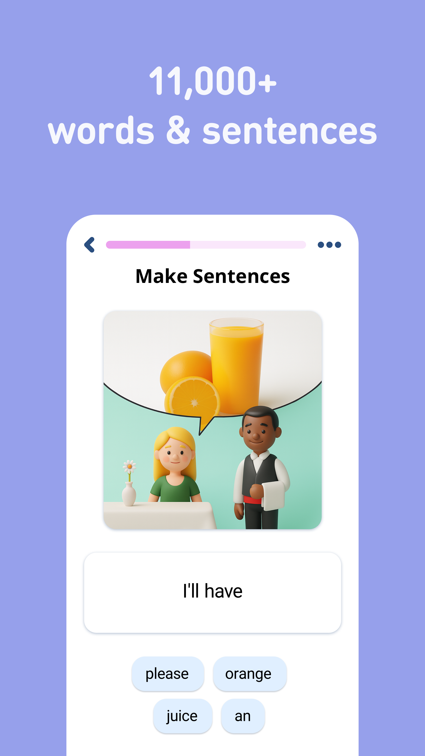 اسکرین شات 4 برنامه Learn English - 11,000 Words