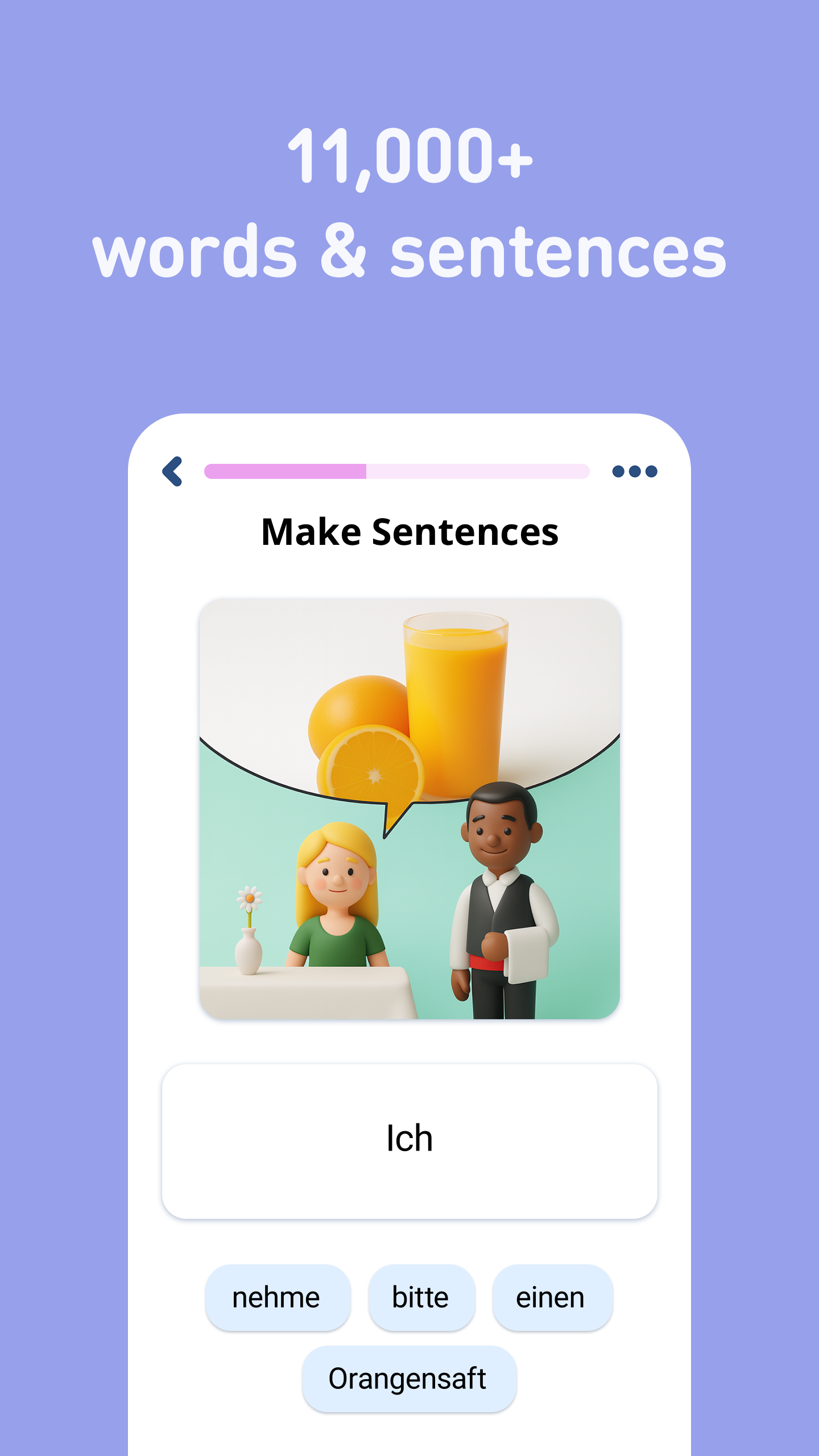 اسکرین شات 4 برنامه Learn German - 11,000 Words