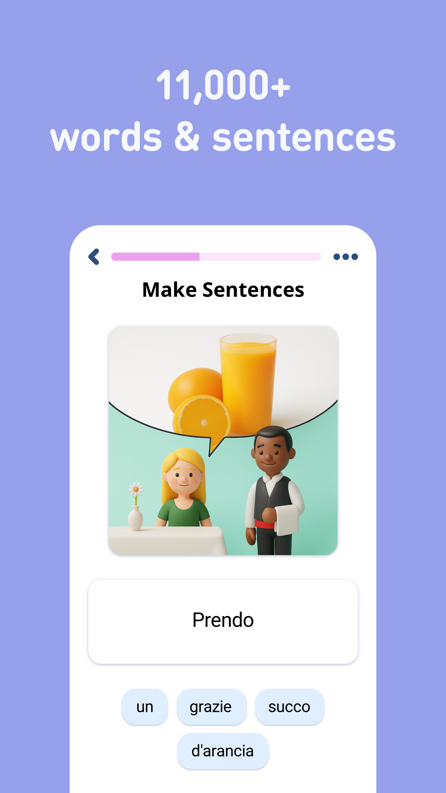 اسکرین شات 4 برنامه Learn Italian - 11,000 Words