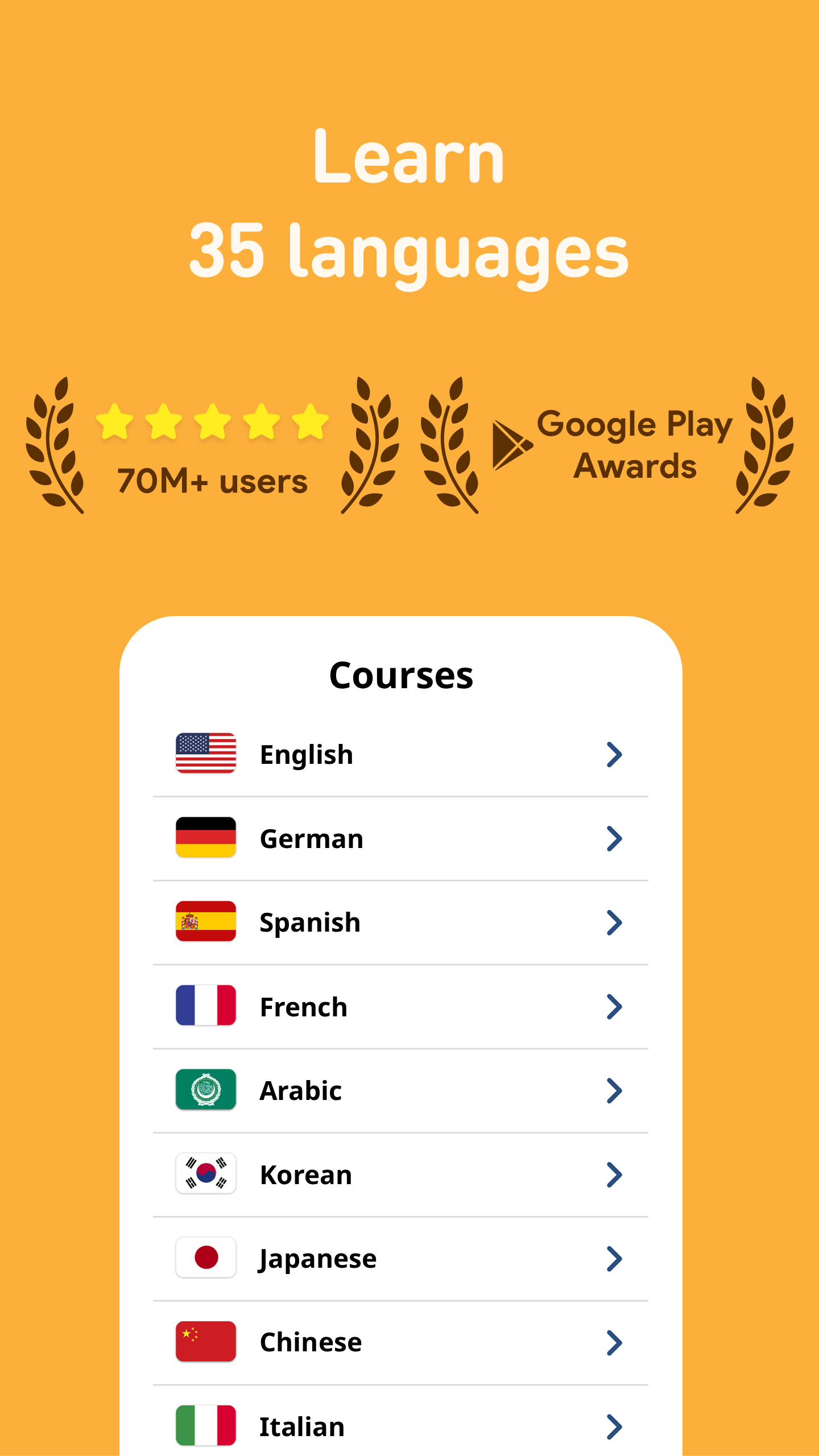 اسکرین شات 1 برنامه Learn Languages - FunEasyLearn