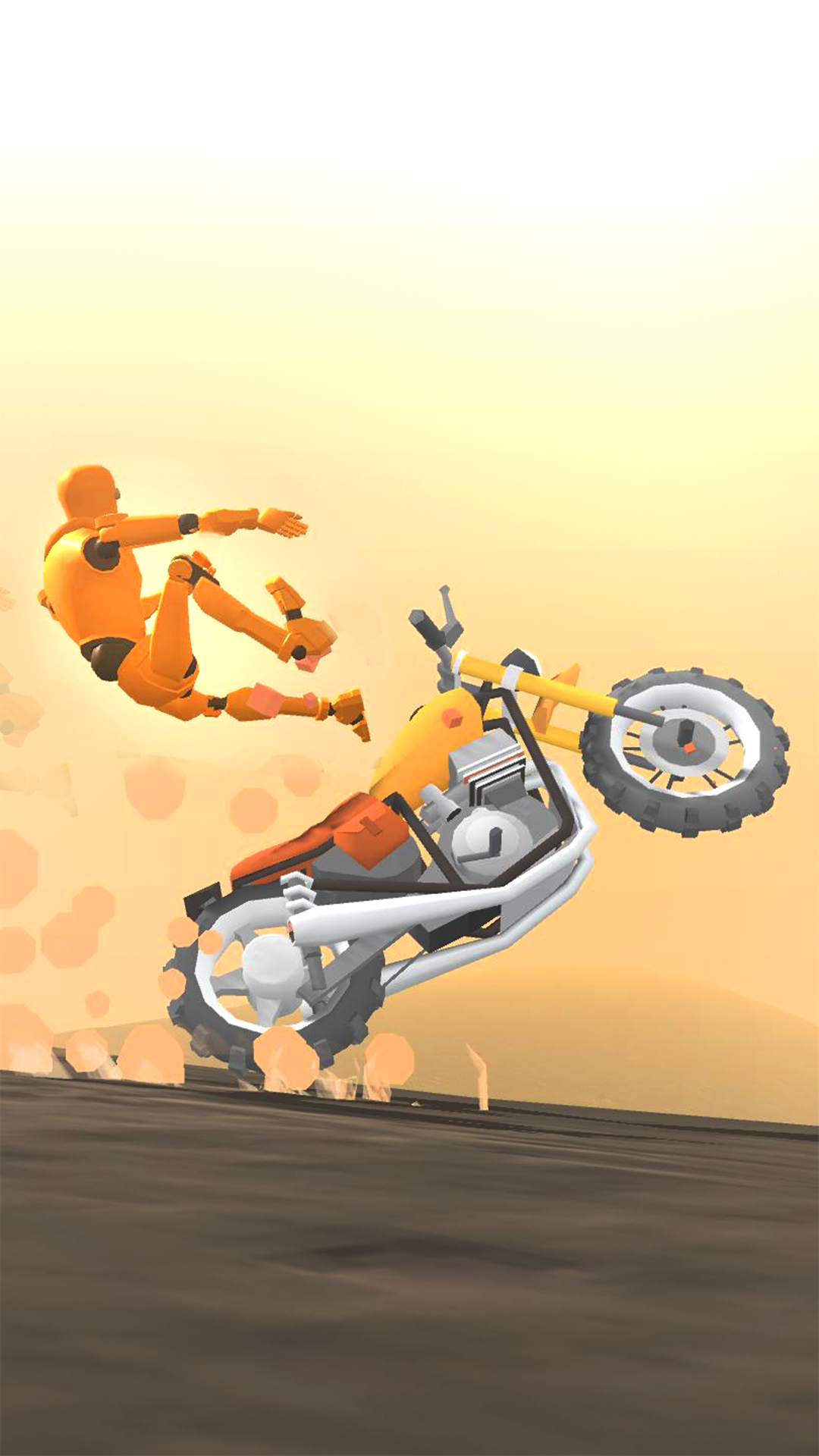اسکرین شات 1 بازی Ragdoll Bike: Downhill 3D