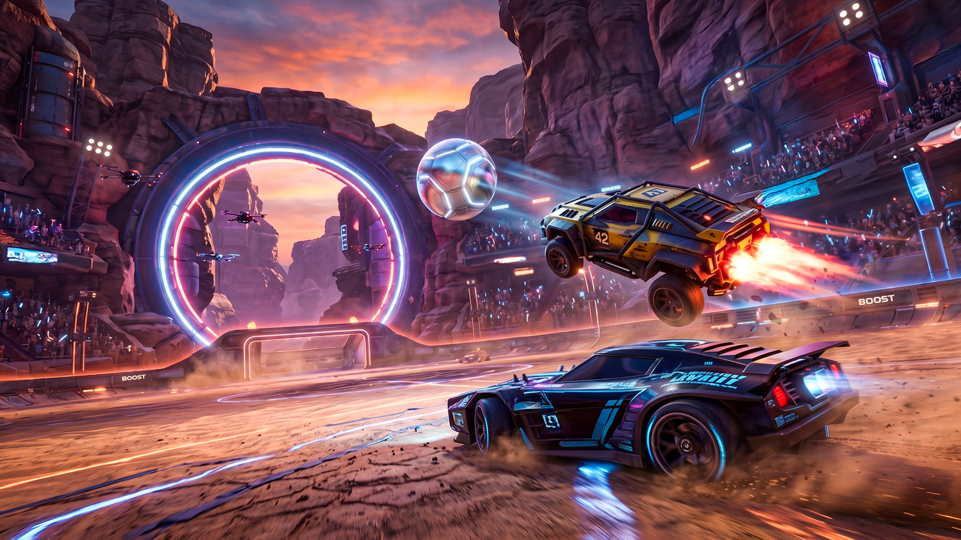 اسکرین شات 1 بازی Rocket Car Racing Games 3D