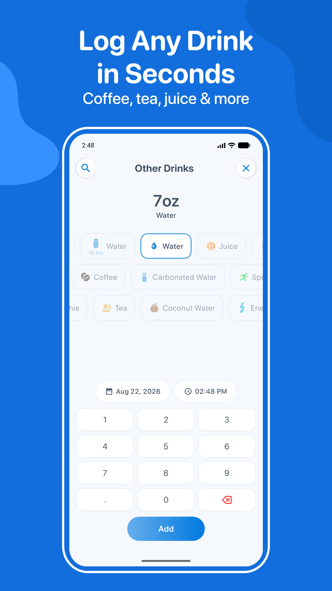 اسکرین شات 4 برنامه Water Tracker: WaterMinder app