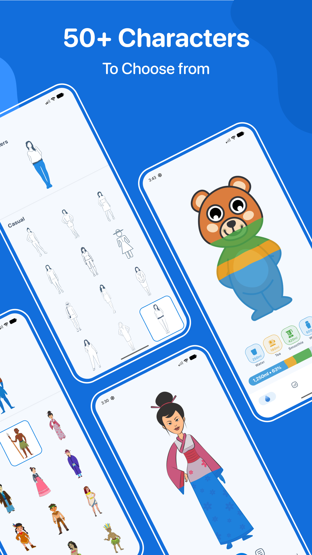 اسکرین شات 8 برنامه Water Tracker: WaterMinder app