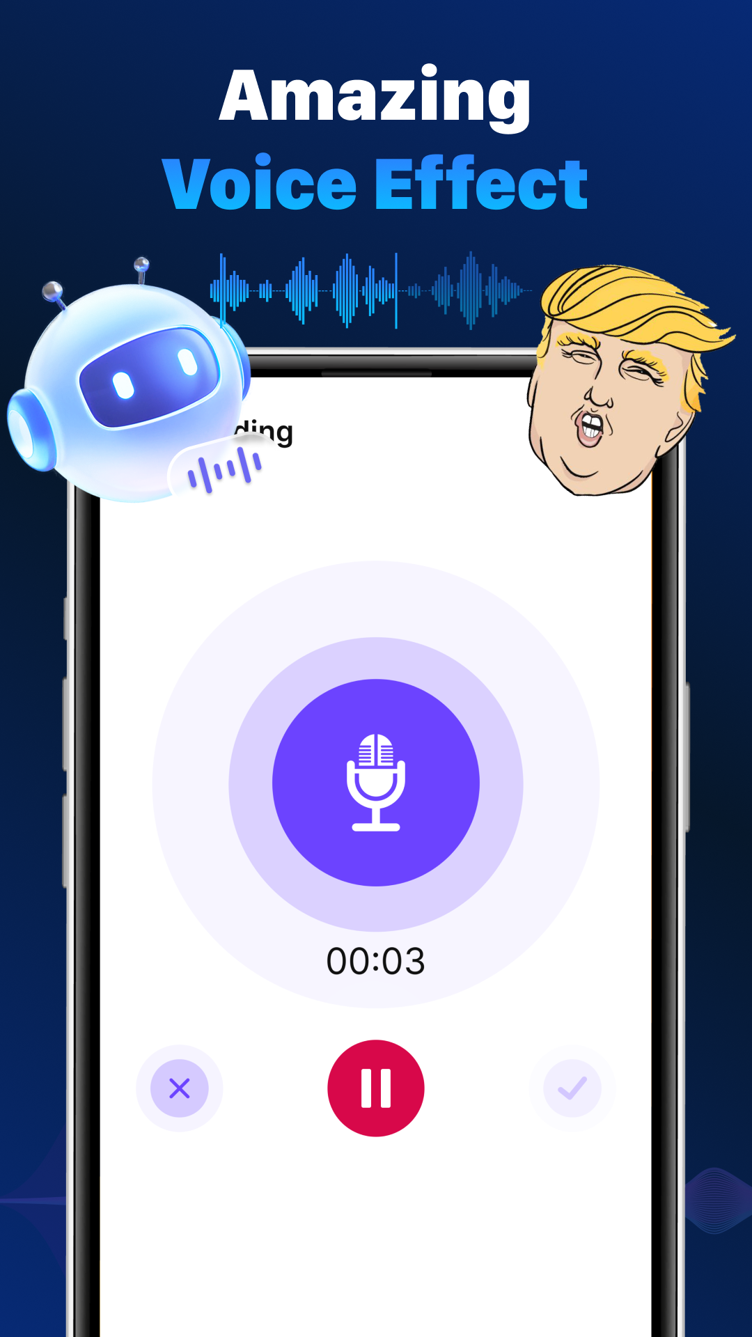 اسکرین شات 3 برنامه Voice Changer by Sound Effects