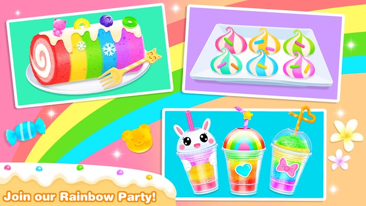 اسکرین شات 2 بازی ASMR Rainbow Dessert Maker – Fun Games for Girls