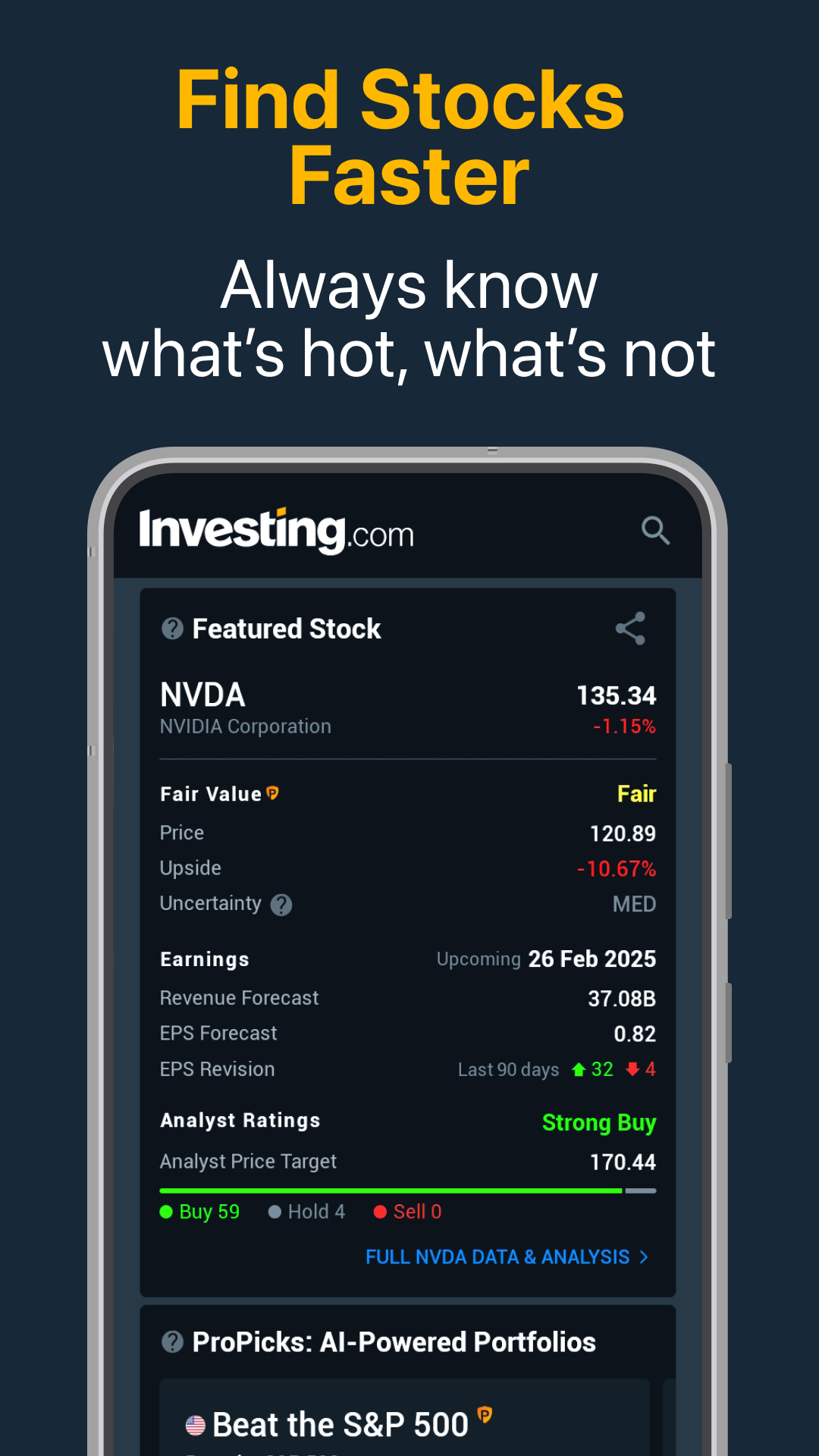 اسکرین شات 2 برنامه Investing.com: Stock Market