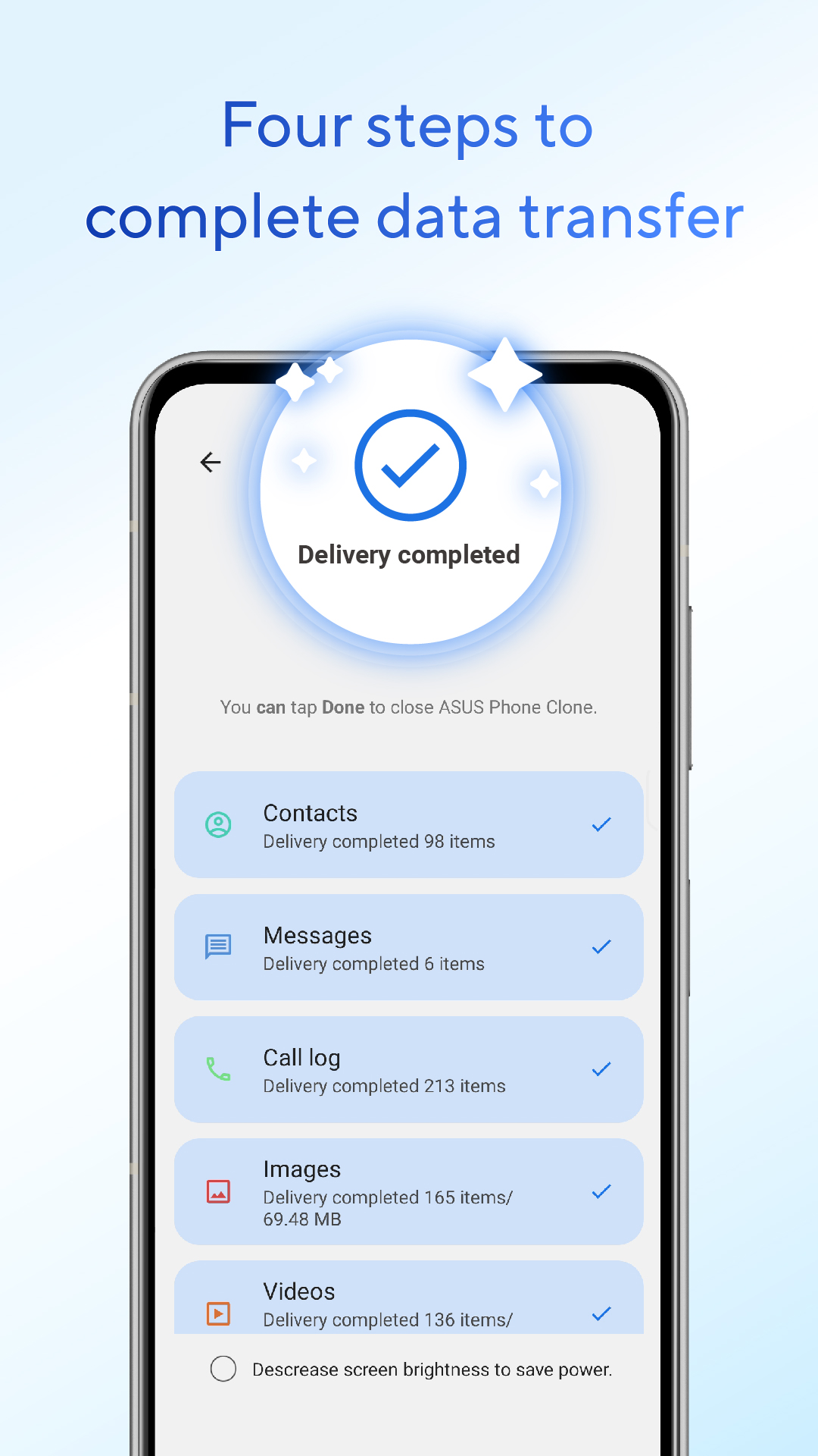 اسکرین شات 5 برنامه ASUS Phone Clone