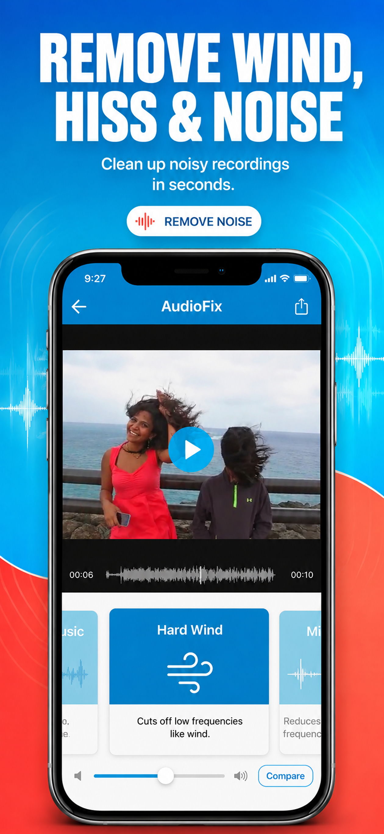 اسکرین شات 2 برنامه AudioFix: Video Volume Booster