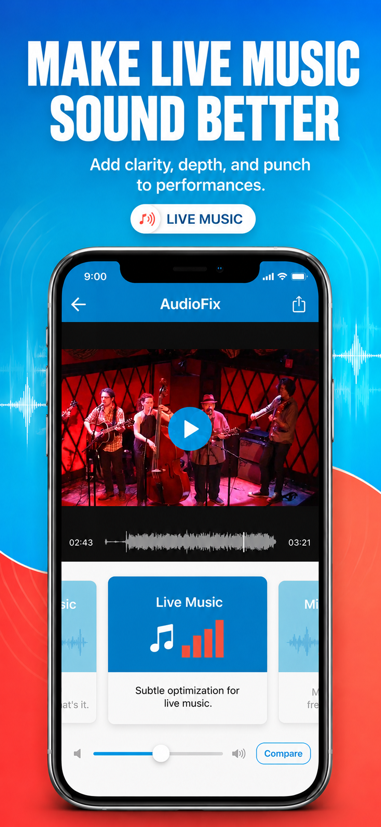 اسکرین شات 3 برنامه AudioFix: Video Volume Booster