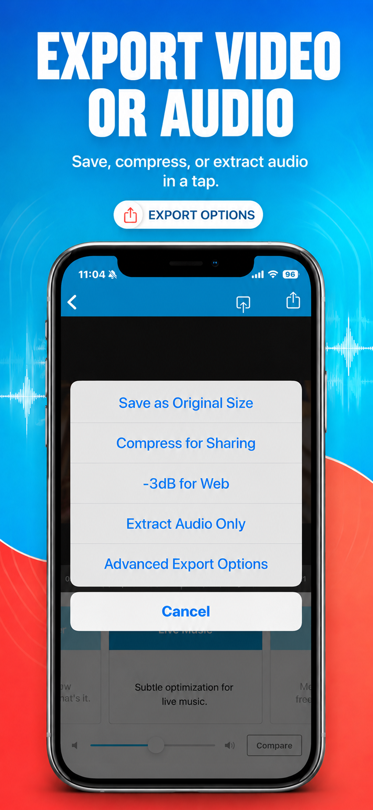 اسکرین شات 4 برنامه AudioFix: Video Volume Booster