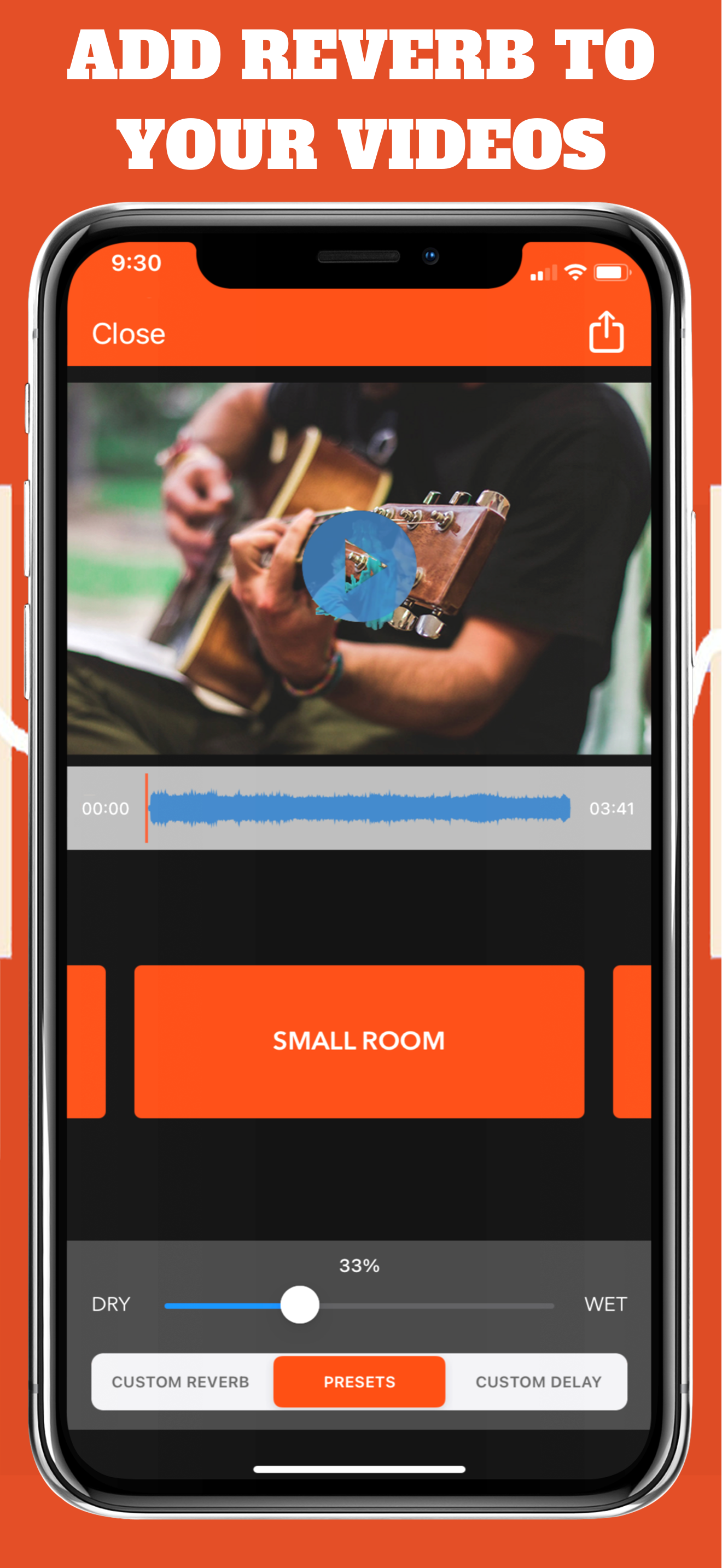 اسکرین شات 1 برنامه Add Reverb to Video: VideoVerb
