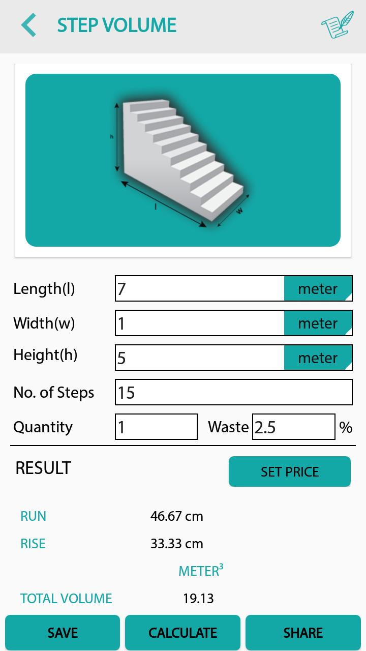 اسکرین شات 6 برنامه Civil: Concrete Calculator