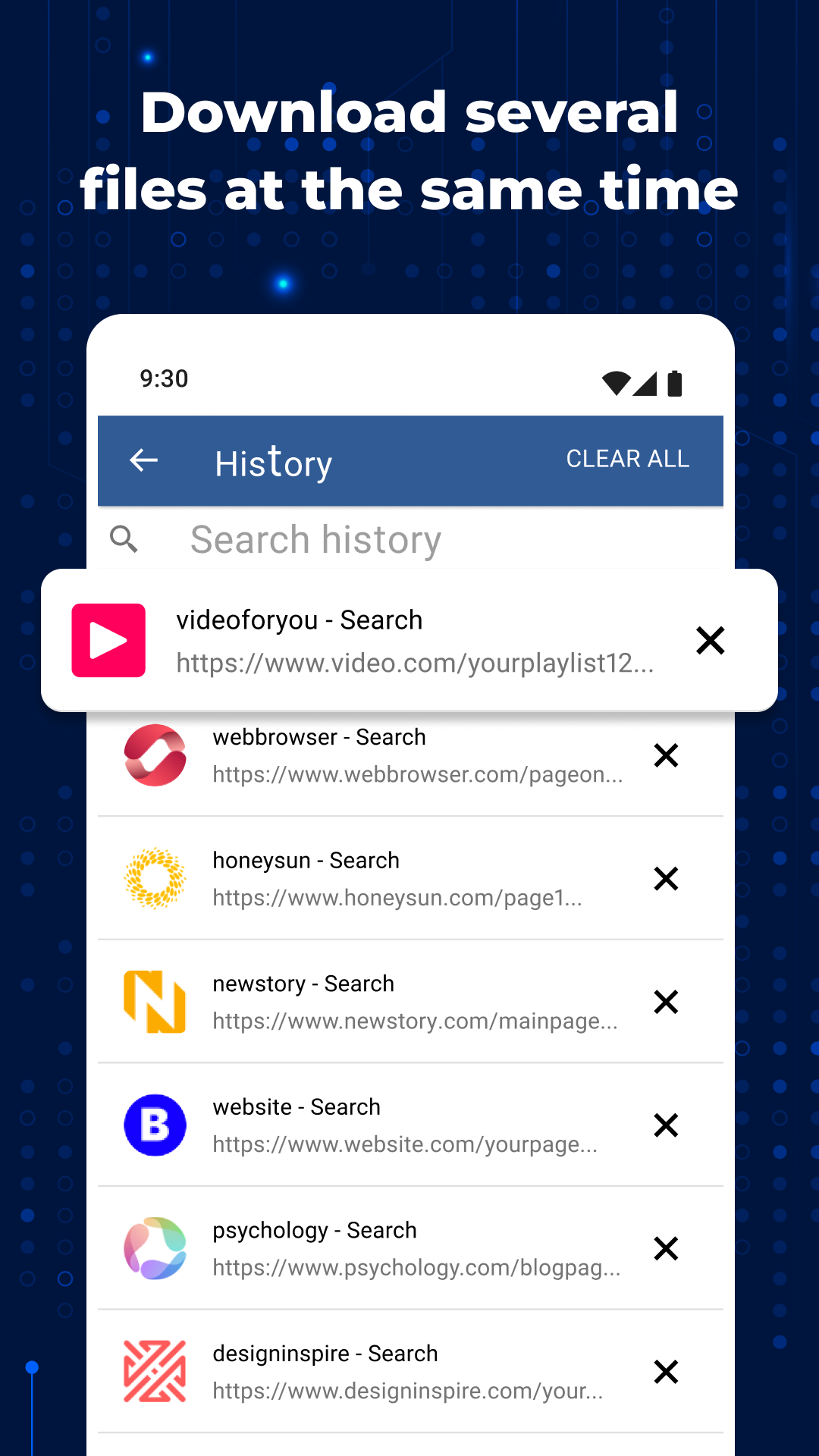 اسکرین شات 5 برنامه All File & Video Downloader