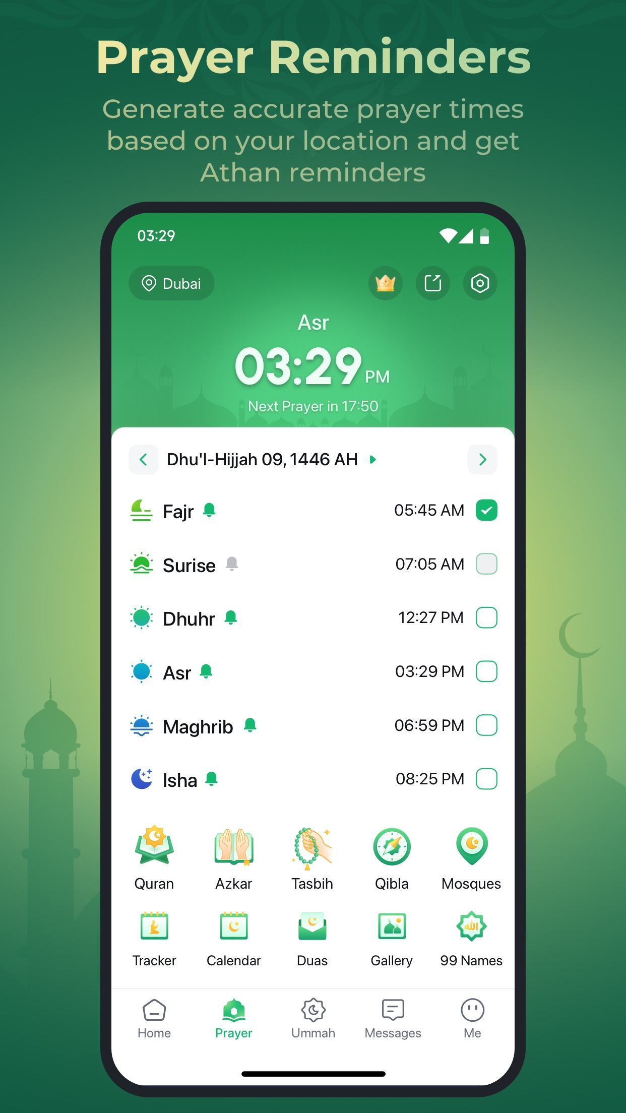 اسکرین شات 2 برنامه WeMuslim: Athan, Qibla&Quran