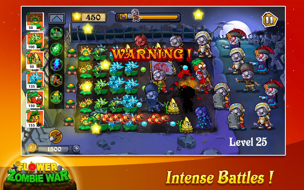 اسکرین شات 3 بازی Flower Zombie War