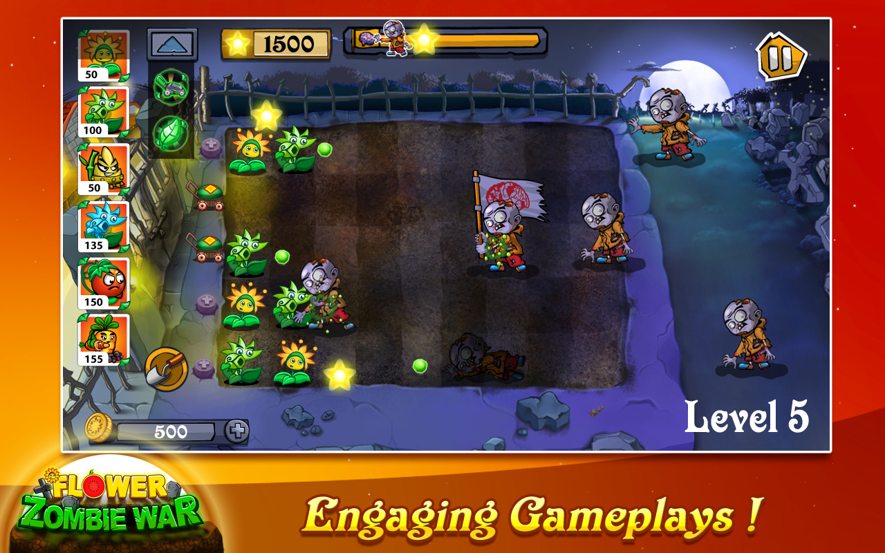 اسکرین شات 2 بازی Flower Zombie War