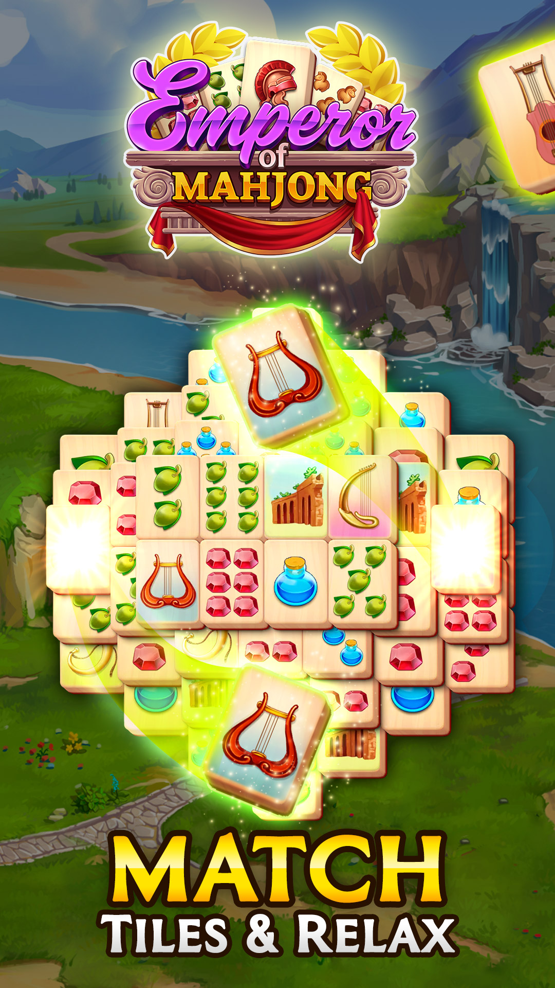 اسکرین شات 1 بازی Emperor of Mahjong Tile Match