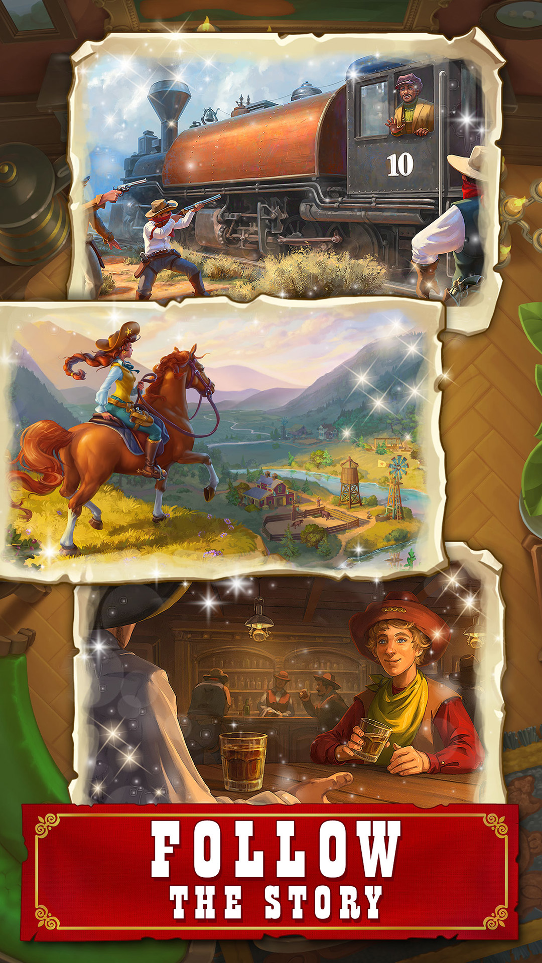 اسکرین شات 4 بازی Jewels of the Wild West・Match3