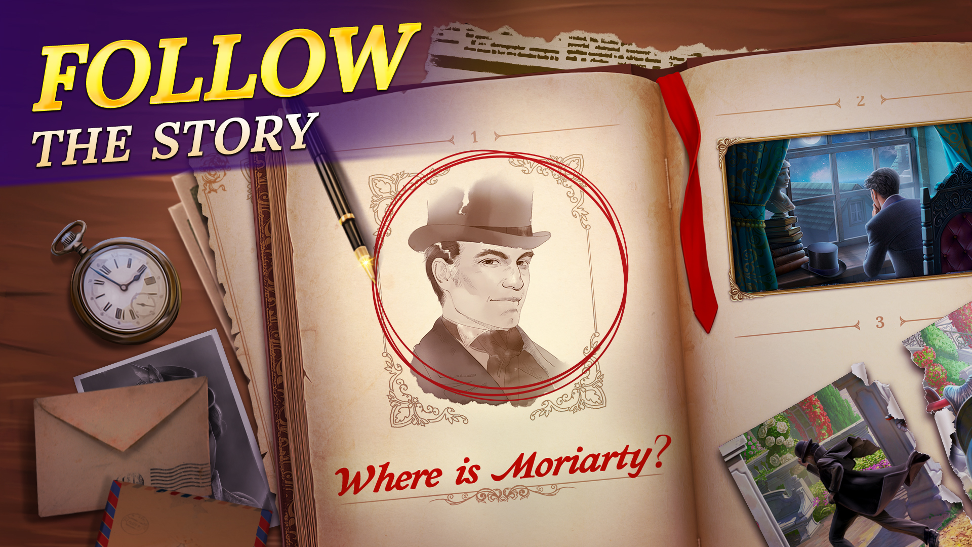 اسکرین شات 5 بازی Sherlock・Hidden Object・Match-3