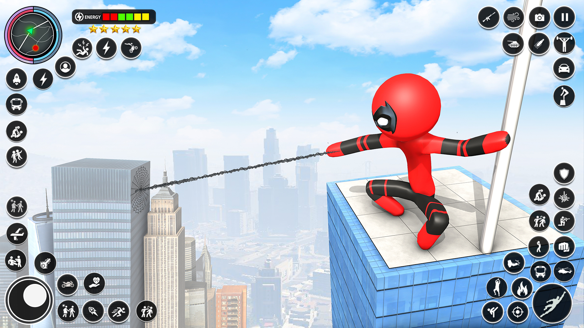 اسکرین شات 5 بازی Stickman Spider Rope Games
