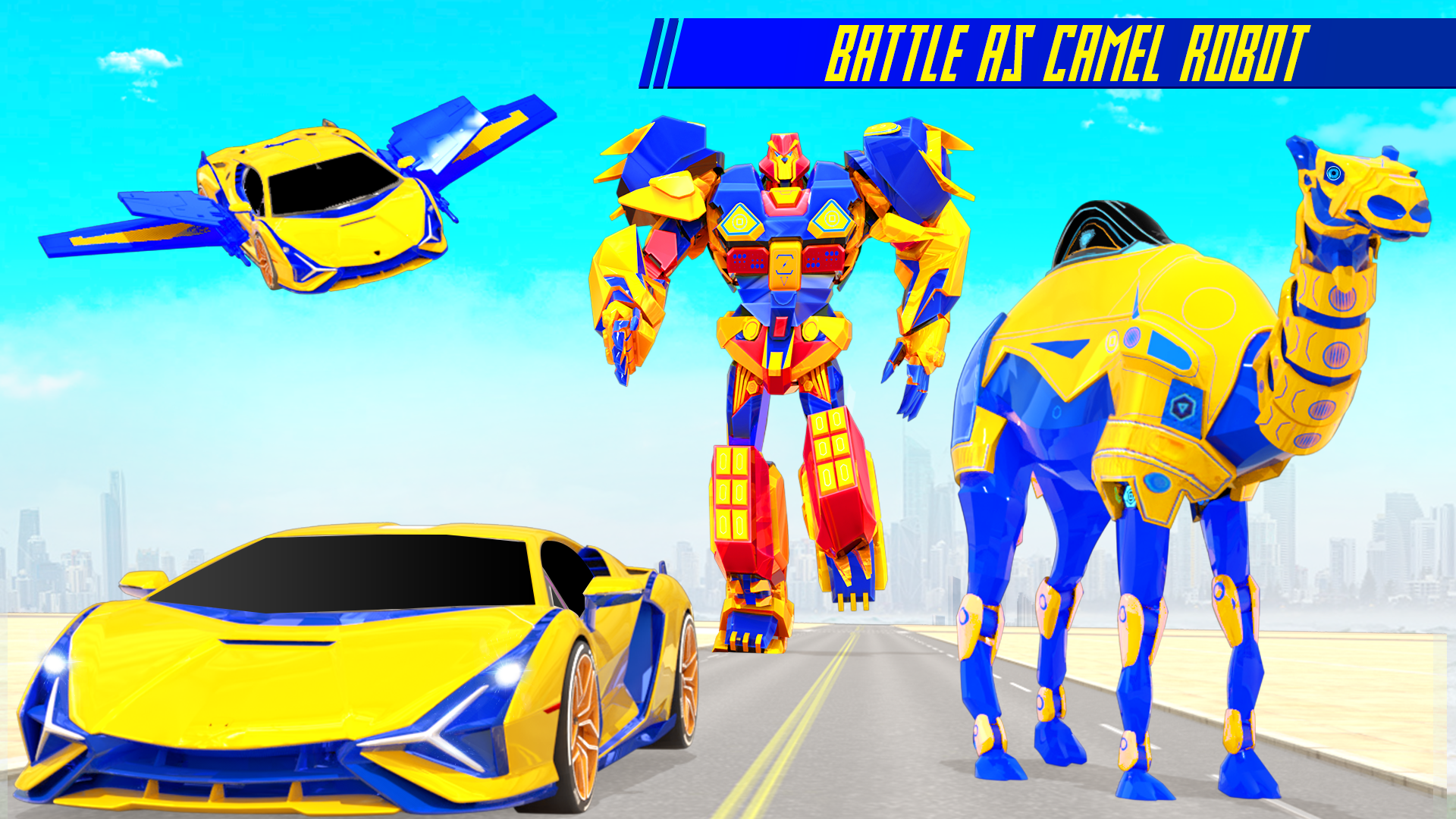 اسکرین شات 3 بازی Camel Robot Car Transform Game